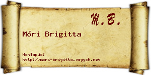 Móri Brigitta névjegykártya